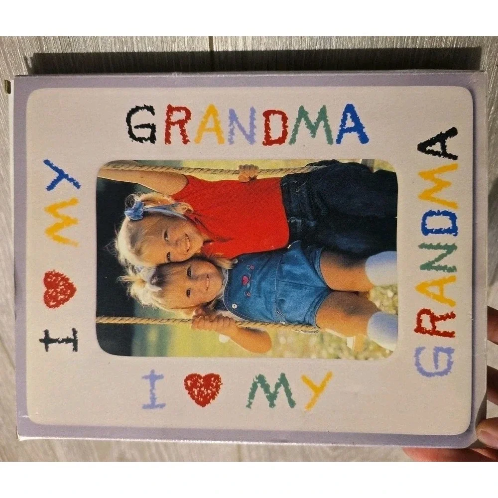 Vintage I Love My Grandma Frame See Pics For Measurement Fits 3.5x5 Photo W/Box‎